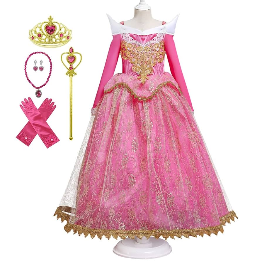 Amazon.co.jp: [EKALA] オーロラ姫 ドレス キッズ 眠れる森の